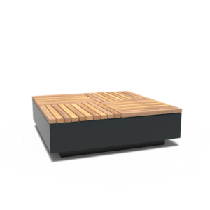 Benk Aluminium 143x143x45