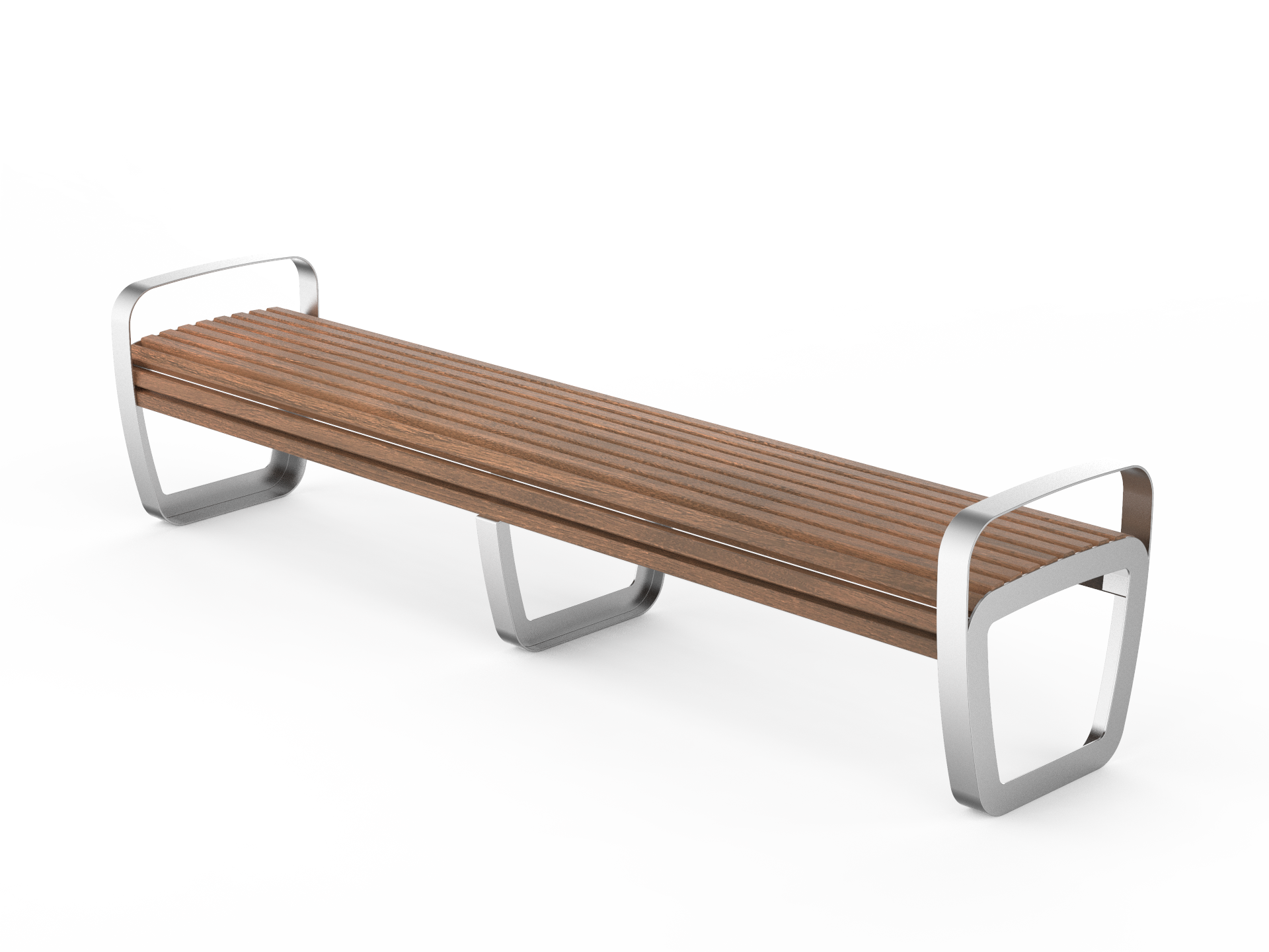 Trapo benk 240 cm m/armstøtte